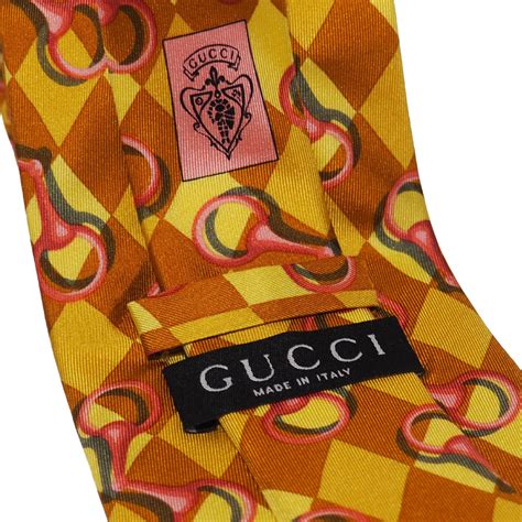 USED TIE CRAVATTA GUCCI VINTAGE ACCESSORY 